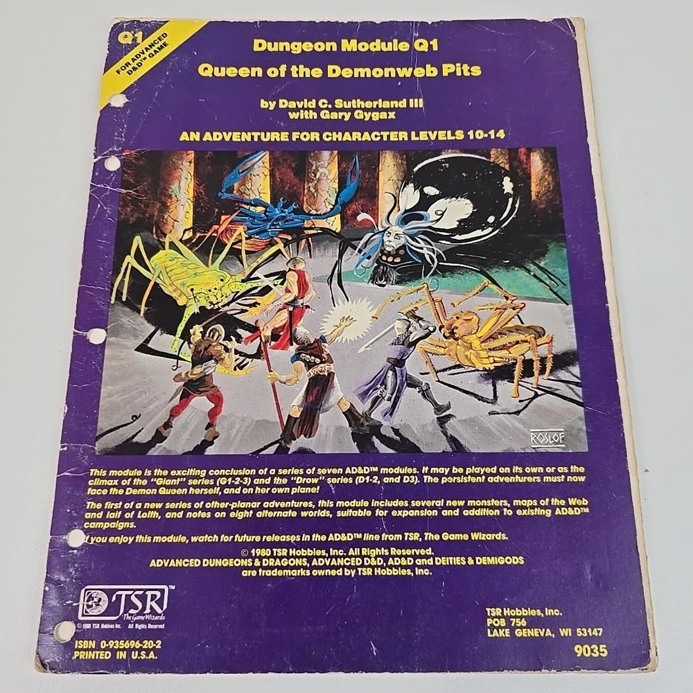 Dungeons‎ & Dragons Basic Rules 1 1980 1st Printing + Expert, Log, & Module READ